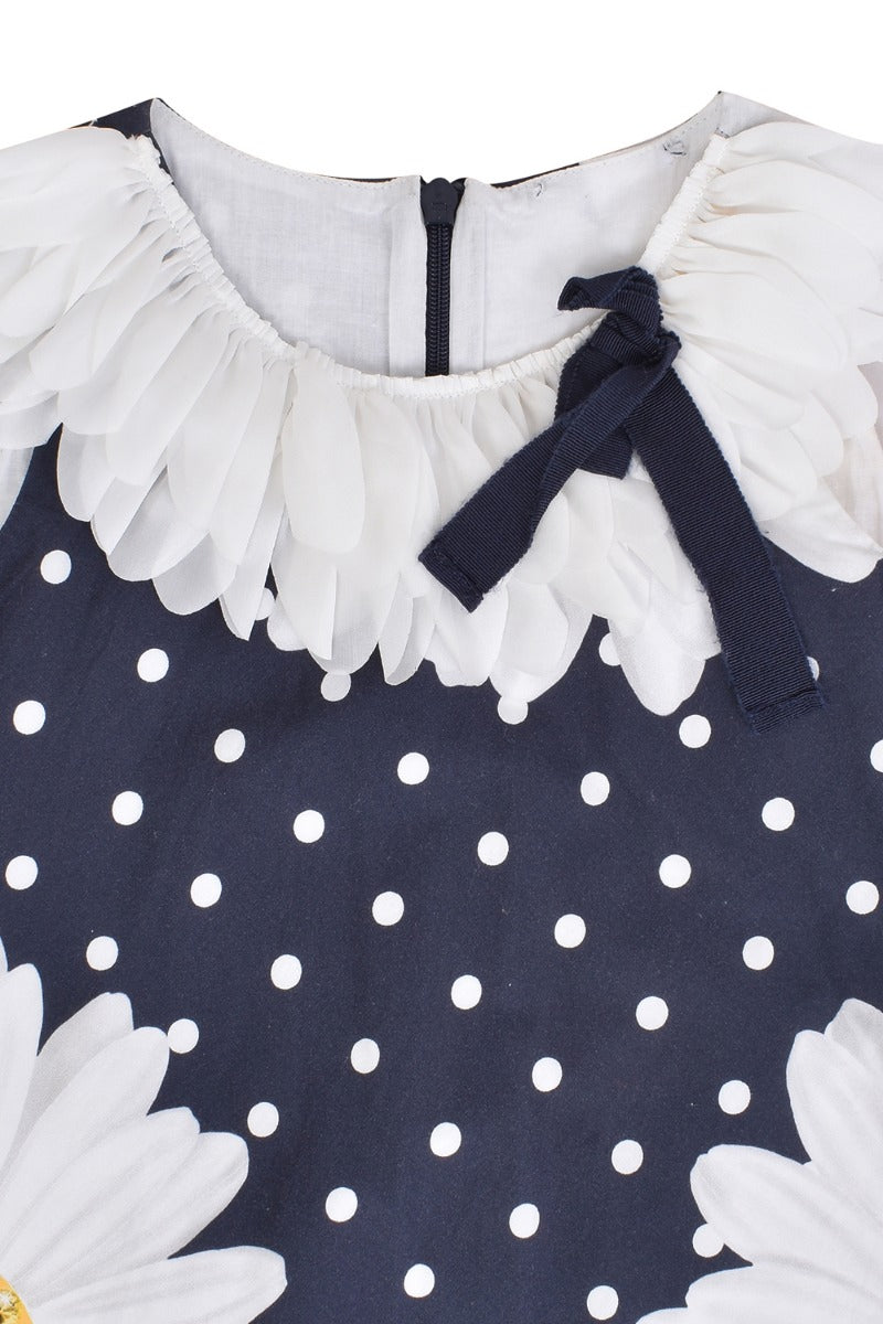 Monnalisa Polkadot Daisy Dress