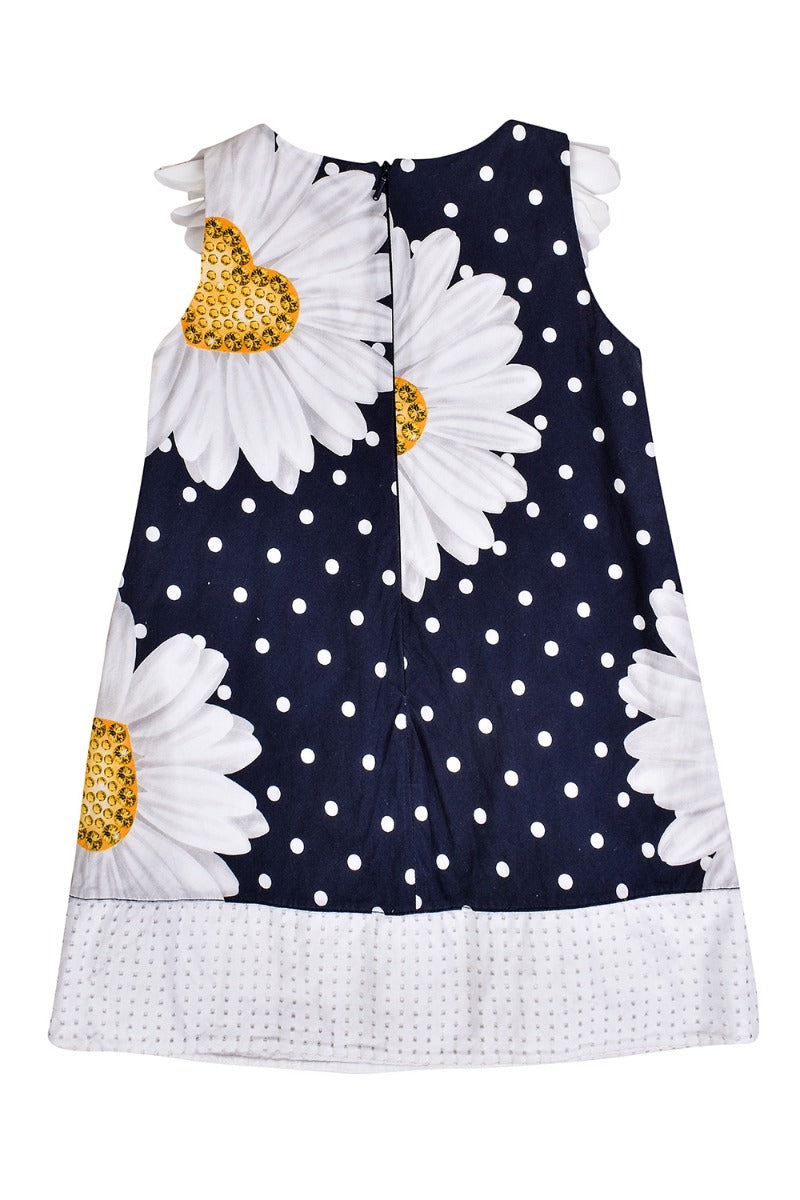 Monnalisa Polkadot Daisy Dress