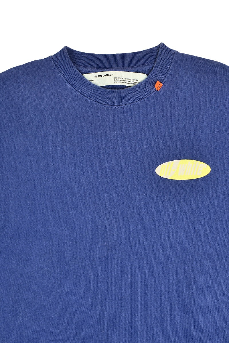 Off White Diagonal Split Logo Sweatshirt