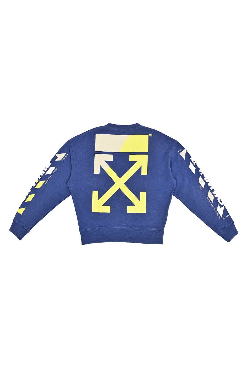 Off White Diagonal Split Logo Sweatshirt