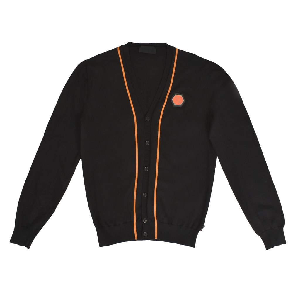 Philipp Plein Black & Orange Guilty Cardigan