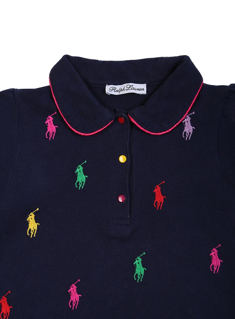 Polo Ralph Lauren Blue Pique Polo Dress