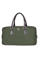prada-olive-green-nylon-zip-around-handbag