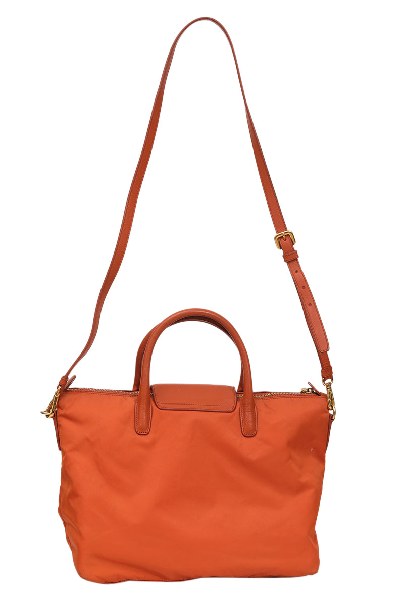 prada-orange-tessuto-tote-bag