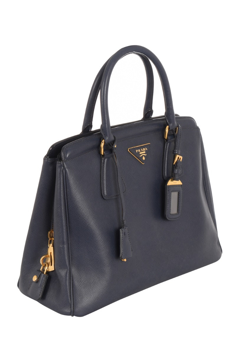 Prada Saffiano Lux Zip Tote Bag