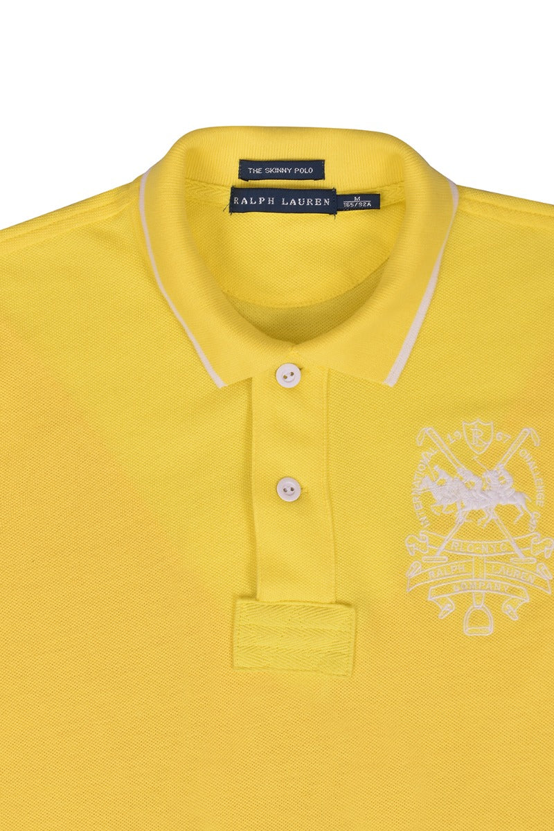 Ralph Lauren Skinny Yellow Polo T-Shirt
