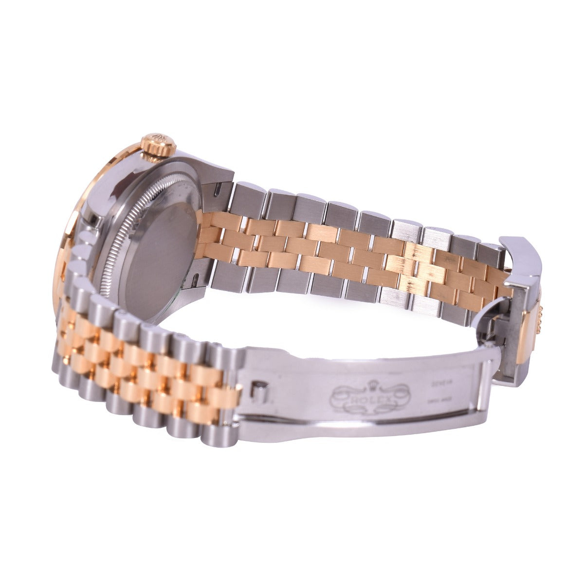 ROLEX OYSTER PERPETUAL DATEJUST YELLOW GOLD DIAMOND WATCH