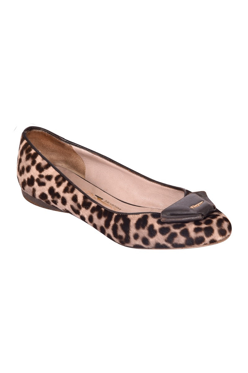 Salvatore Ferragamo Pony Hair Ballerinas