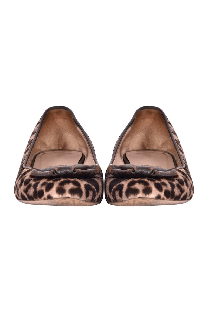 Salvatore Ferragamo Pony Hair Ballerinas