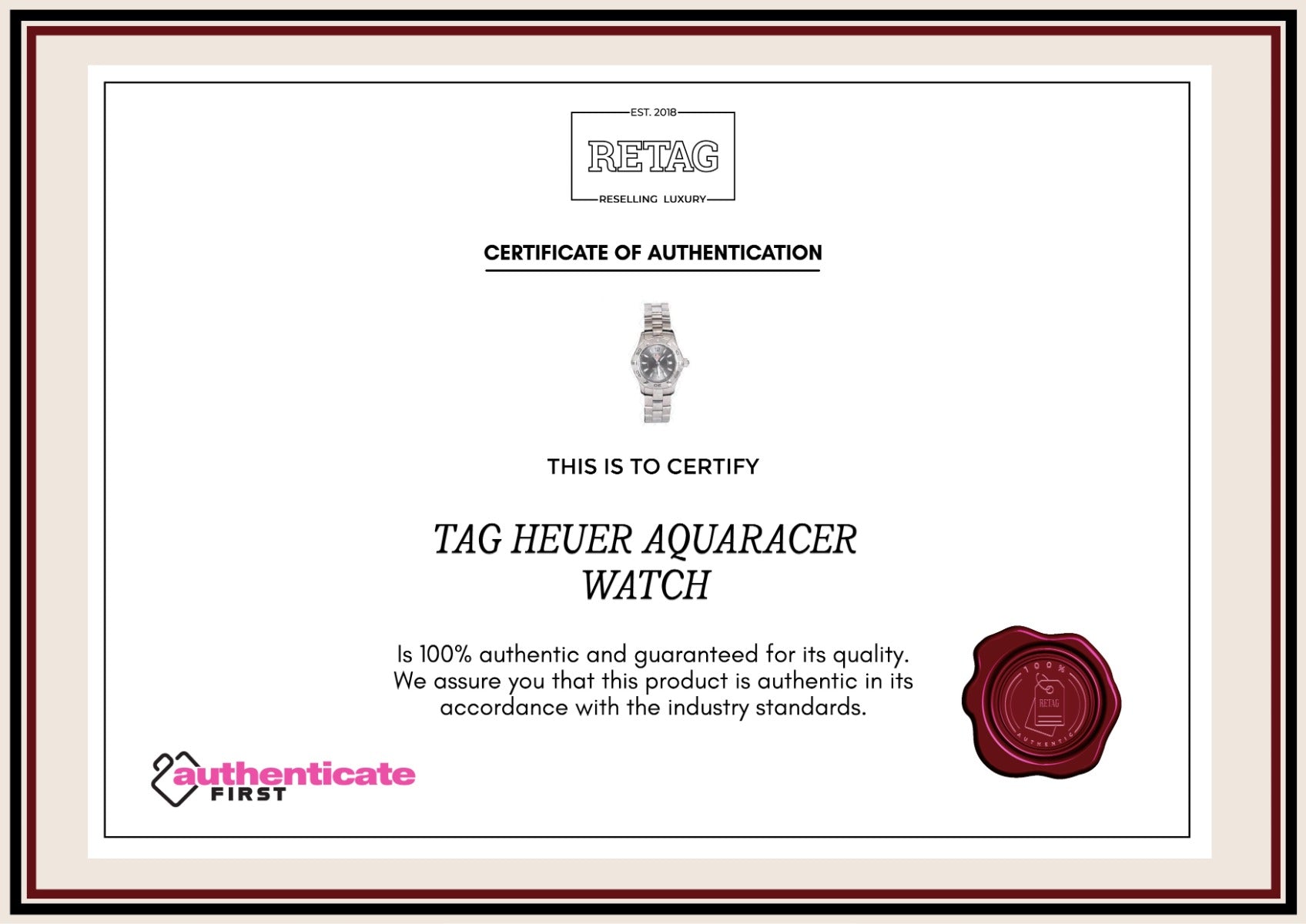 Tag Heuer Aquaracer Watch