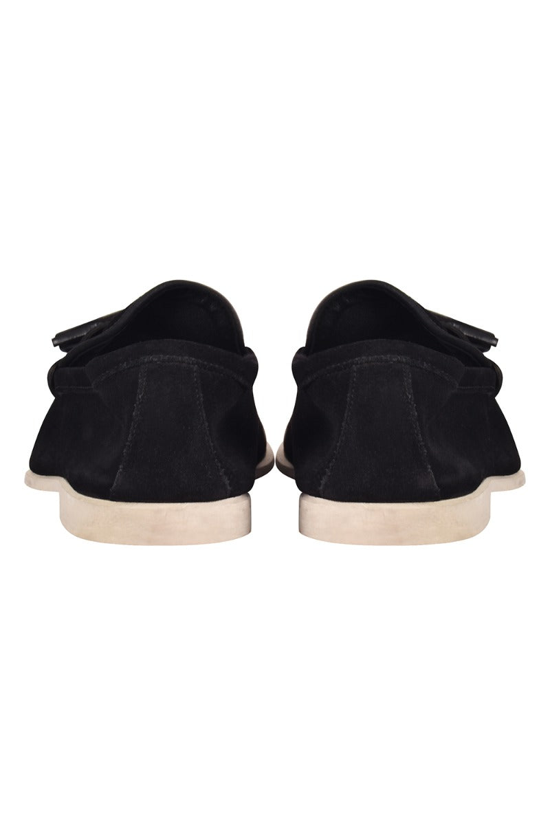 Tom Ford Black Fringe Loafers