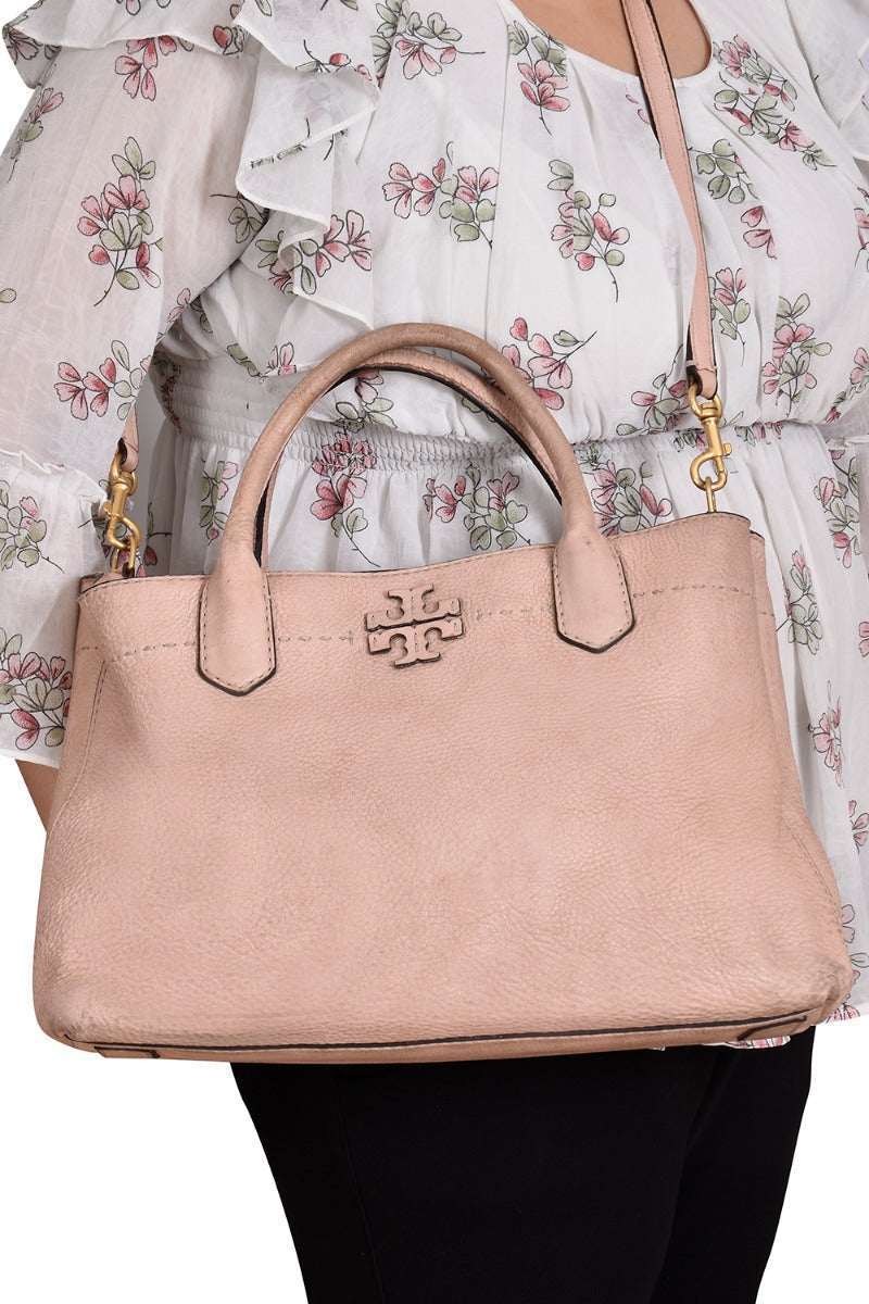 Tory Burch Mc Graw Triple Compartment Leather