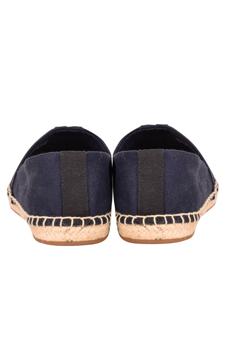 Tory Burch Navy Weston Flat Espadrilles