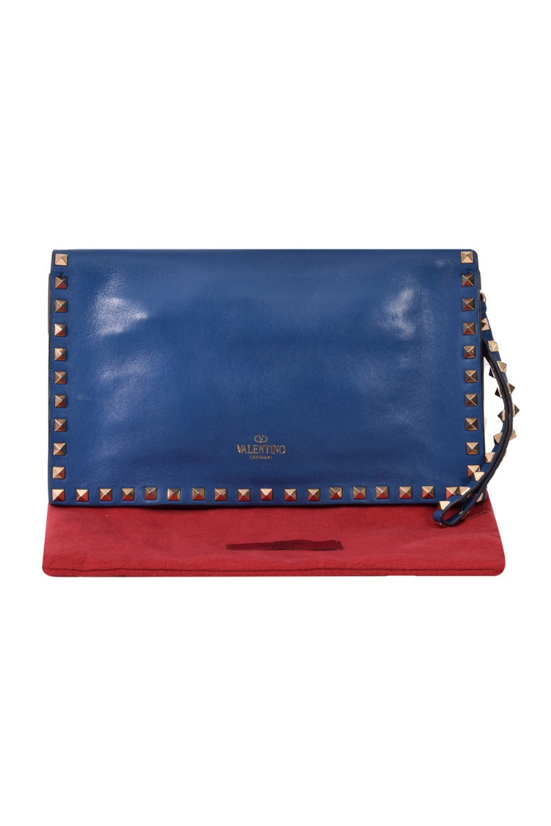 Valentino Garavani Rockstud Flap Clutch