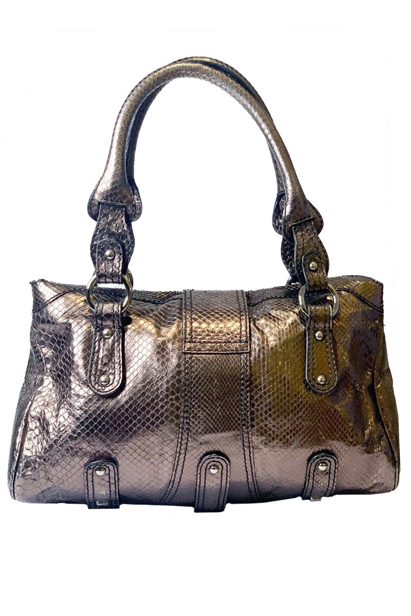 Valentino V Logo Snakeskin Bag