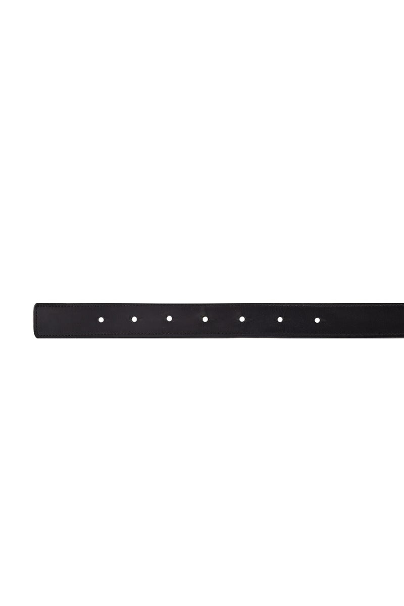 Versace Leather Buckle Belt