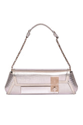 Versace Metallic Leather Sling Bag