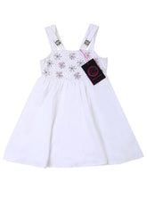 Young Versace Medusa Logo Crystal Embroidered Frock