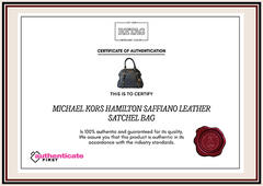 Michael Kors Hamilton Saffiano Leather Satchel Bag