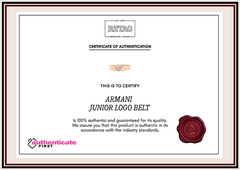 Armani Junior Logo Belt