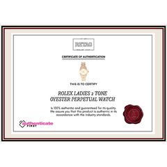 ROLEX LADIES 2 TONE OYESTER PERPETUAL WATCH