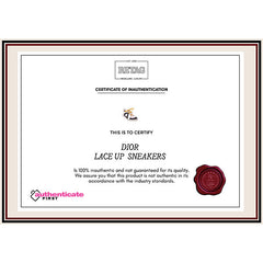 Dior Lace Up Sneakers