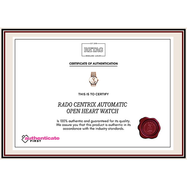 RADO CENTRIX AUTOMATIC OPEN HEART WATCH