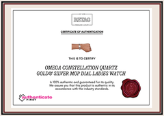 Omega Constellation Quartz Gold& Silver MOP Dial Ladies Watch