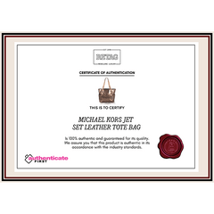 Michael Kors Jet Set Leather Tote Bag