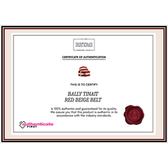 Bally Tinait Red Beige Bel