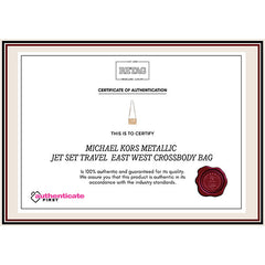 Michael Kors Metallic Jet Set Travel  East West Crossbody Ba