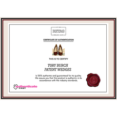 Tory Burch Patent Wedges