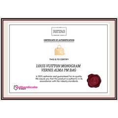 Louis Vuitton Monogram Vernis Alma Pm Bag