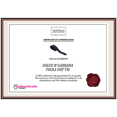 Dolce & Gabbana Polka Dot Tie