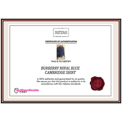 Burberry Royal Blue Cambridge Shirt