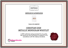 Christian Dior Metallic Monogram Wristlet