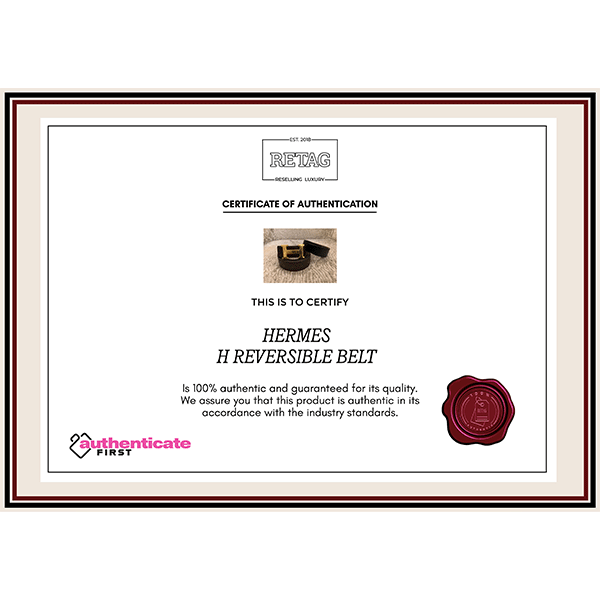 HERMES H REVERSIBLE BELT
