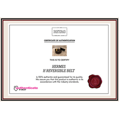 HERMES H REVERSIBLE BELT