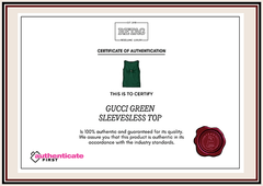 Gucci Green Sleevesless Top