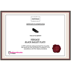 Versace Black Ballet Flats