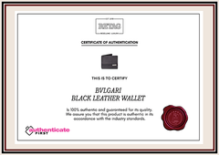 Bvlgari Embossed Leather Wallet