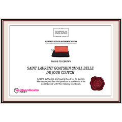 Saint Laurent Goatskin Small Belle De Jour Clutch