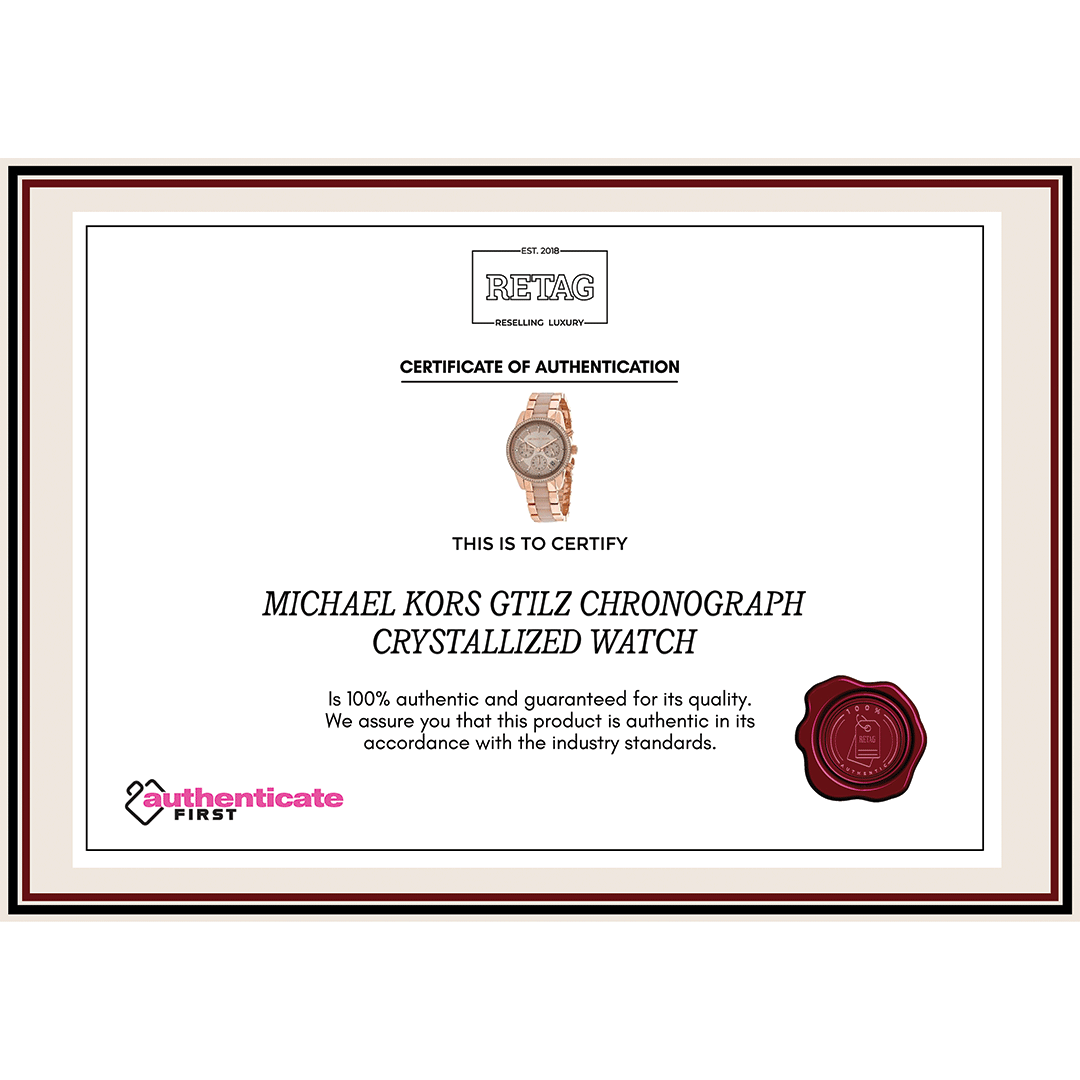 MICHAEL KORS GTILZ CHRONOGRAPH CRYSTALLIZED WATCH