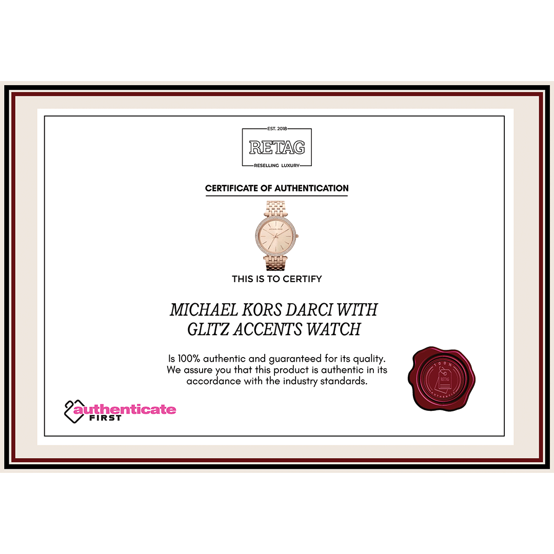 MICHAEL KORS DARCI WITH GLITZ ACCENTS WATCH