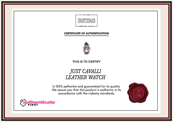 Just Cavalli Leather Watch