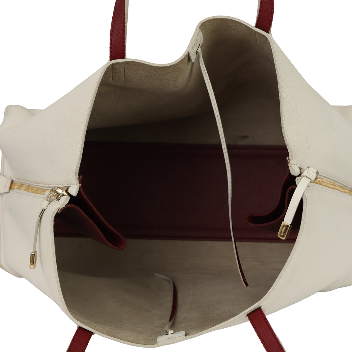 SALVATORE FERRAGAMO JET SET LARGE WHITE TOTE BAG 