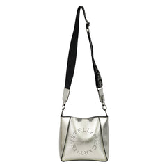 STELLA MCCARTNEY ECO METALLIC SILVER SLING BAG 