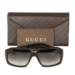 Gucci Oversized Rectangle Acetate Sunglasses