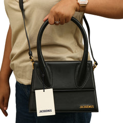 Jacquemus Black Le Chiquito Moyen Handbag