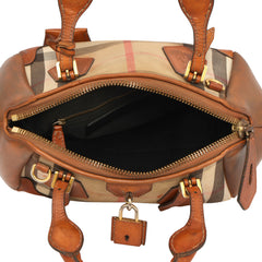 Burberry Blaze House Check Satchel Handbag